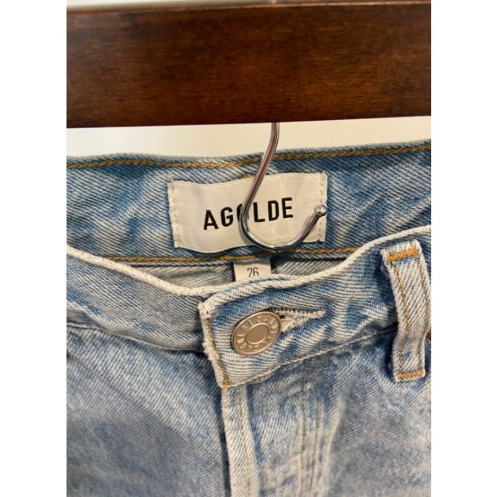 Agolde Dame Short High Rise Baggy Denim Shorts size 26 - Picture 4 of 6